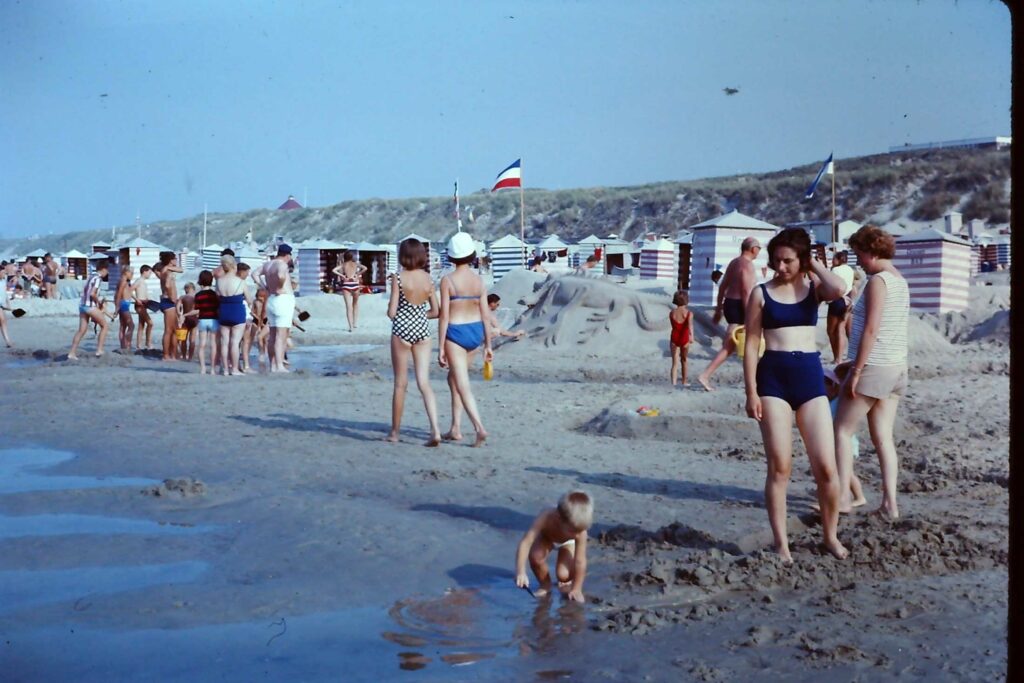 Strandleben in den 1960er Jahren.